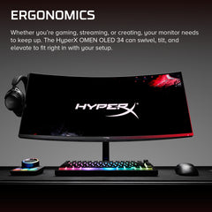 HyperX OMEN OLED 34 inch WQHD 360Hz Gaming Monitor - OMEN OLED 34 - 05