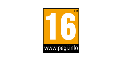 PEGI 16 rating logo on a white background