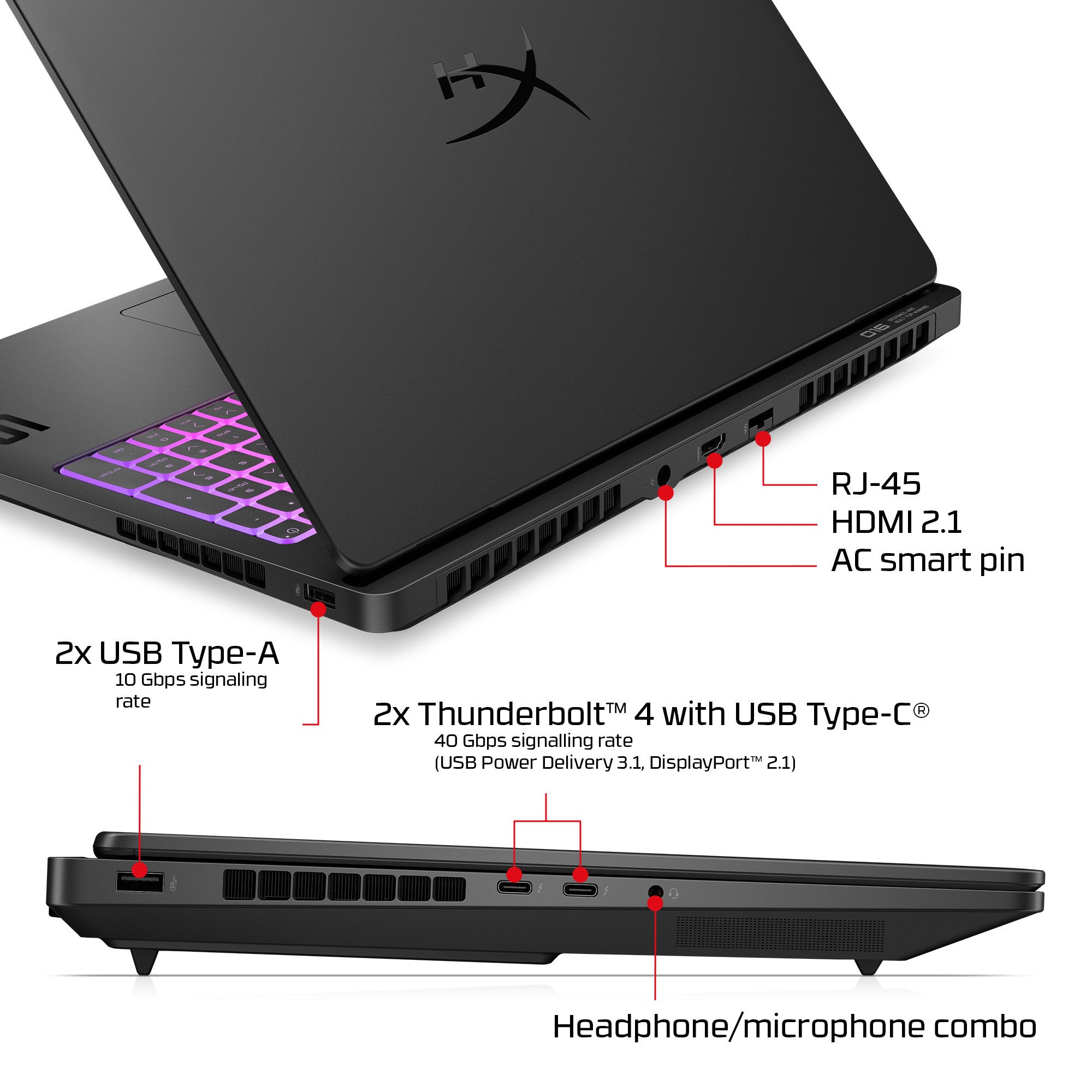 HyperX OMEN MAX 16 inch Gaming Laptop PC 16-ah1932nr - 10