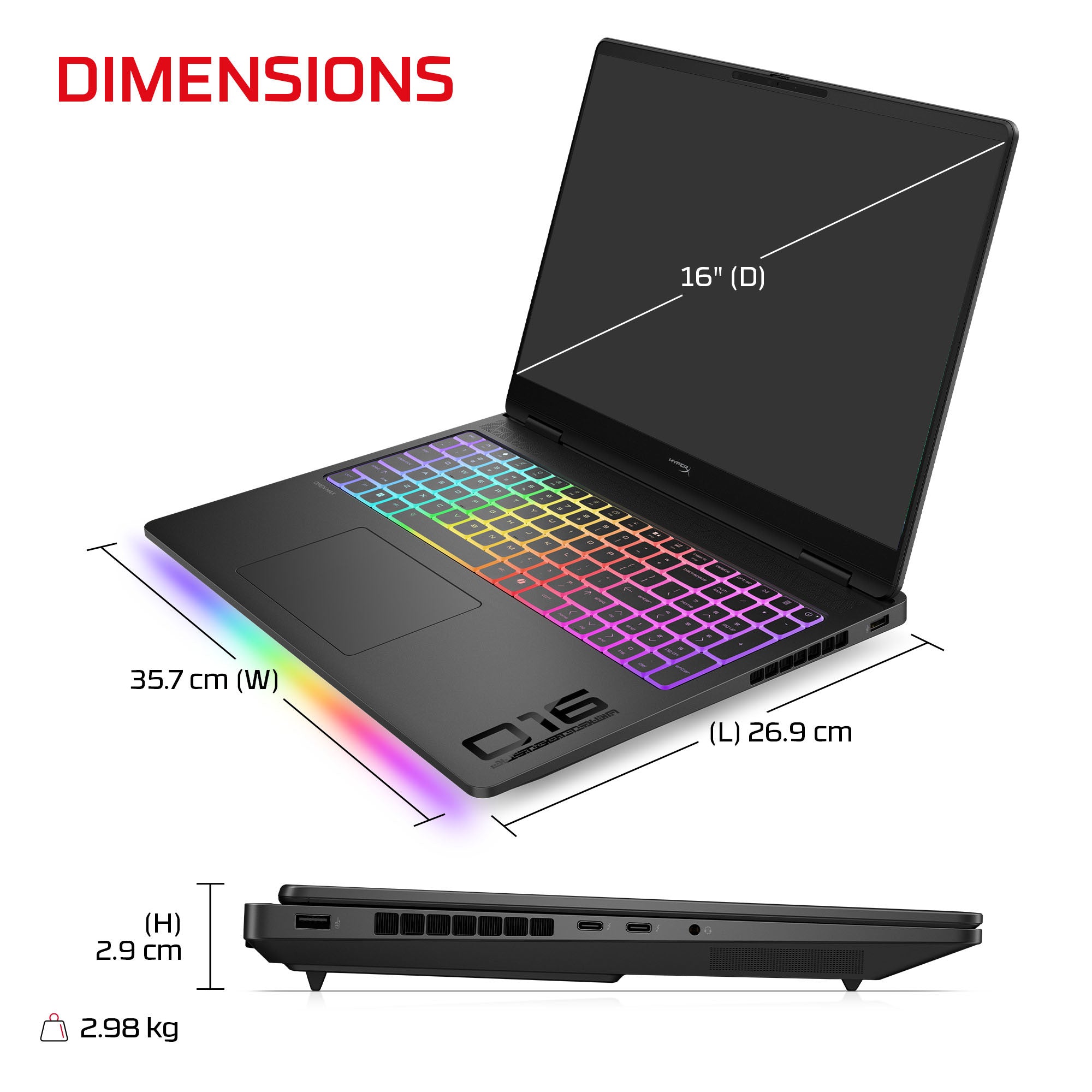 HyperX OMEN MAX 16 inch Gaming Laptop PC 16-ak1942nr - 11