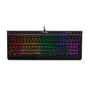 HyperX Alloy Core RGB gaming keyboard front facing displaying RGB lighting effects 2