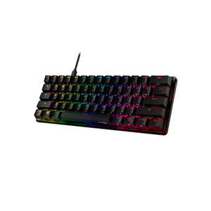 HyperX Alloy Origins 60 Gaming Mechanical Keyboard showing the front right side view featuring petite 60 form factor