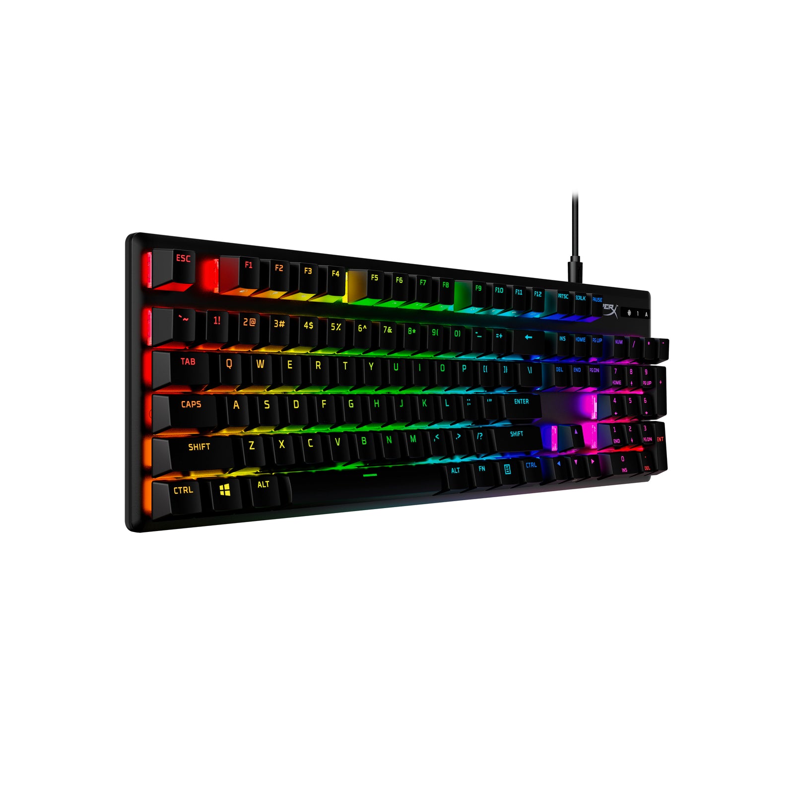 HyperX Alloy Origins PBT HX Aqua - Mechanical Gaming Keyboard - 02