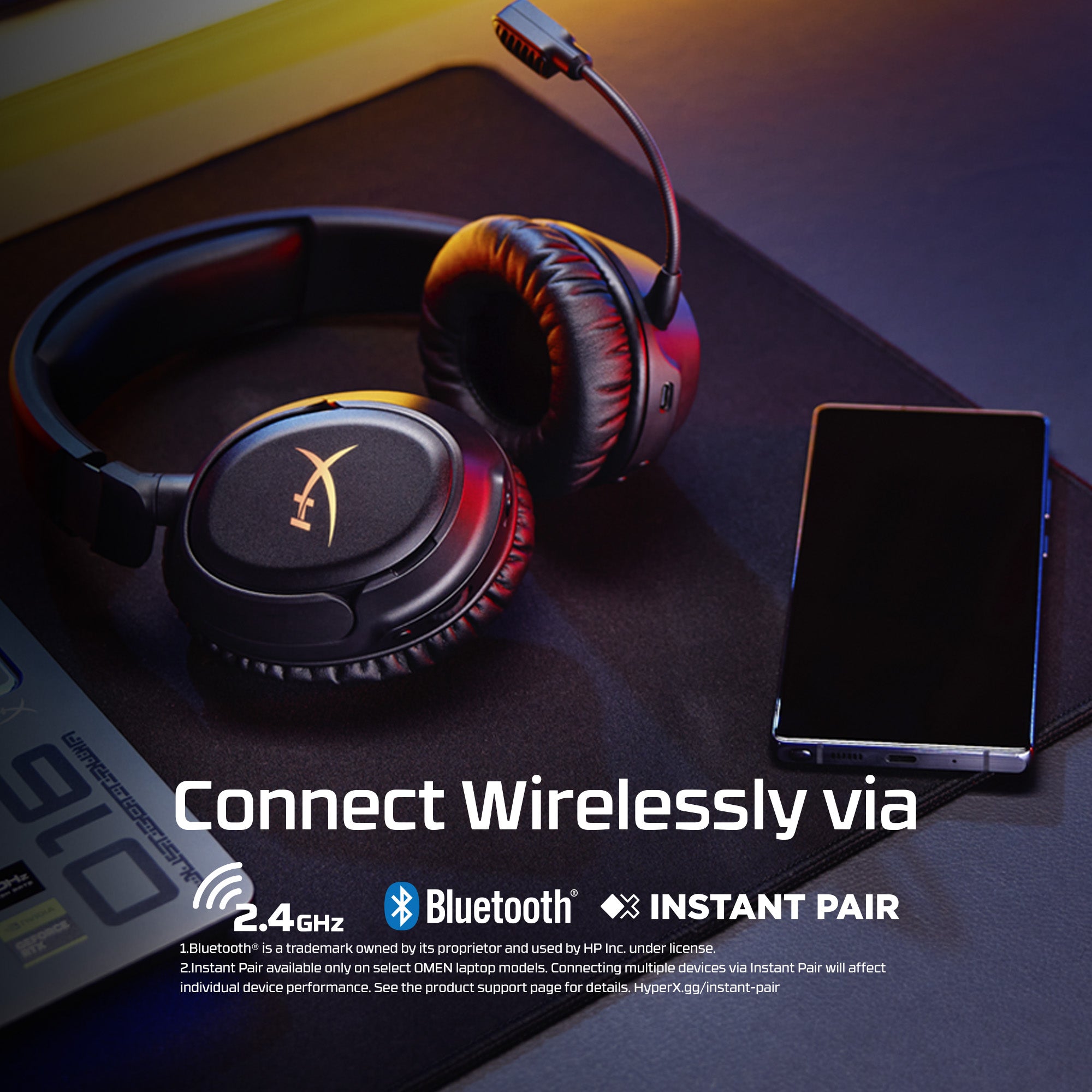 HyperX Cloud Flight 2 - Wireless Gaming Headset (zwart HyperX Cloud Flight 2 - Wireless Gaming Headset (zwart