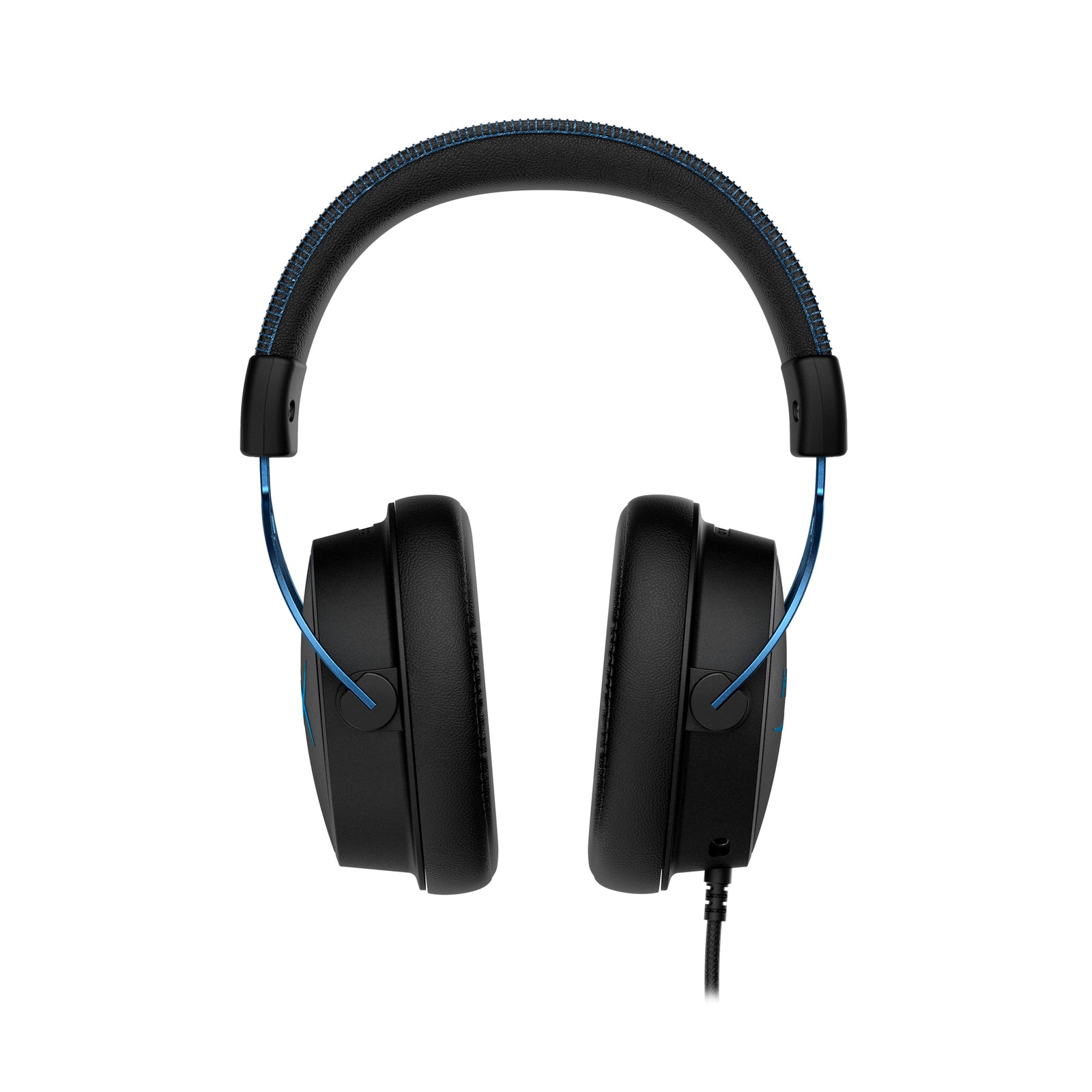Front side view of HyperX Cloud Alpha S Blue gaming headset