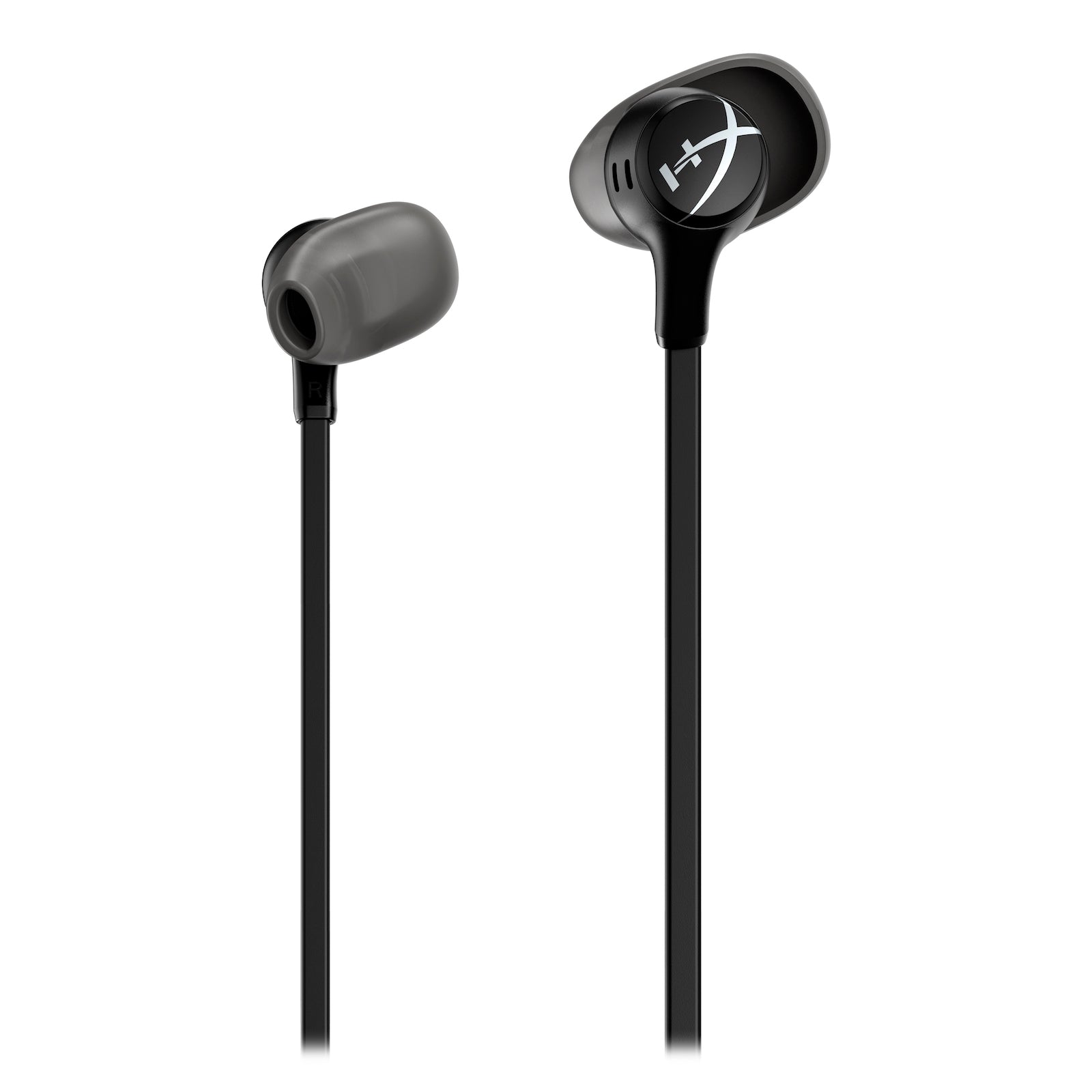 Close front view of the HyperX Earbuds II Black
