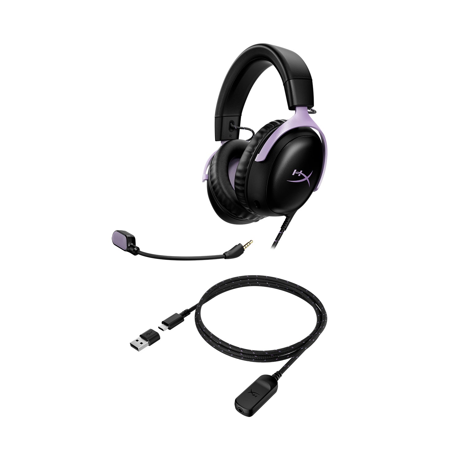 HyperX Cloud III - Gaming Headset (Black/Lavender) - 07