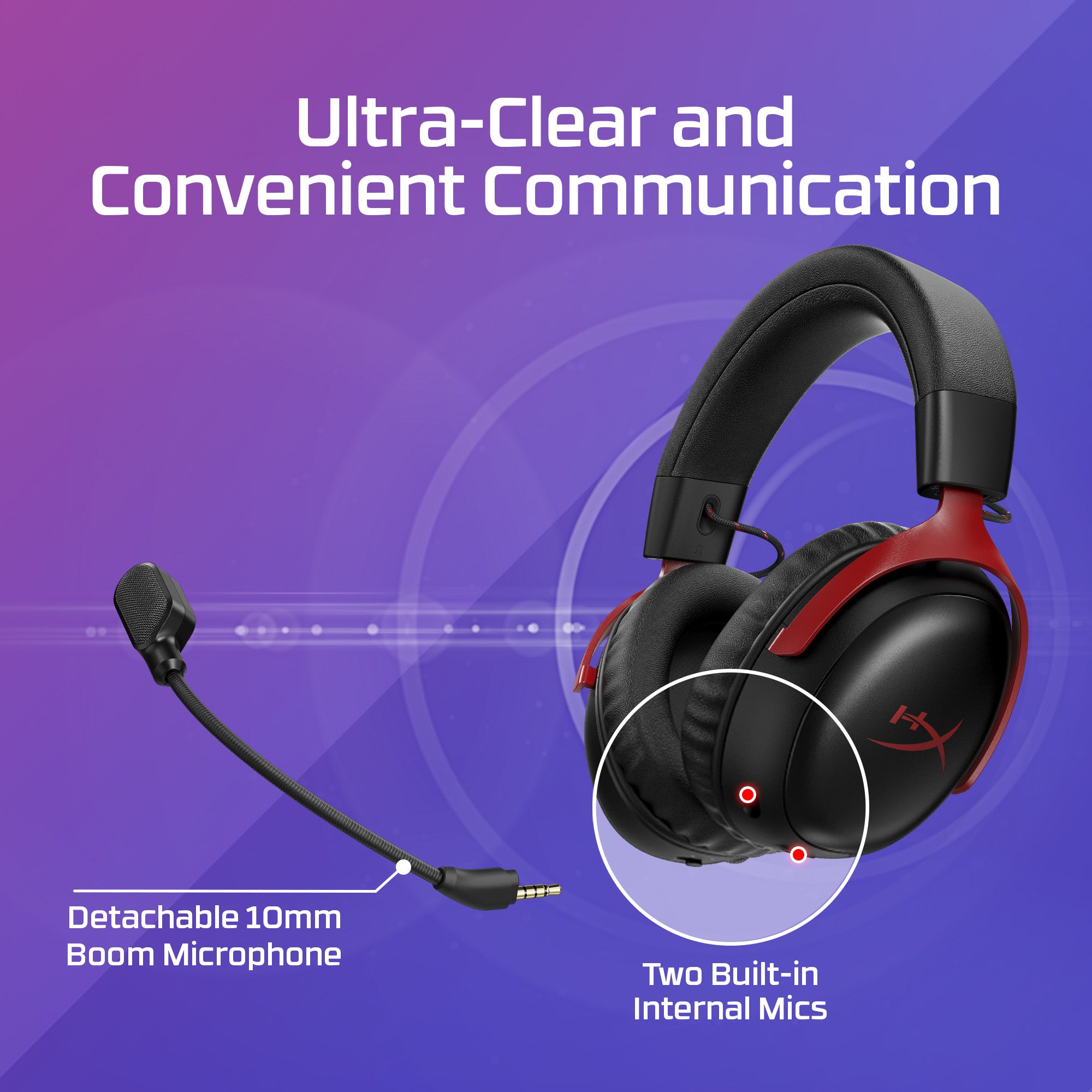 HyperX Cloud III S Wireless - Gaming Headset (Black) - 06