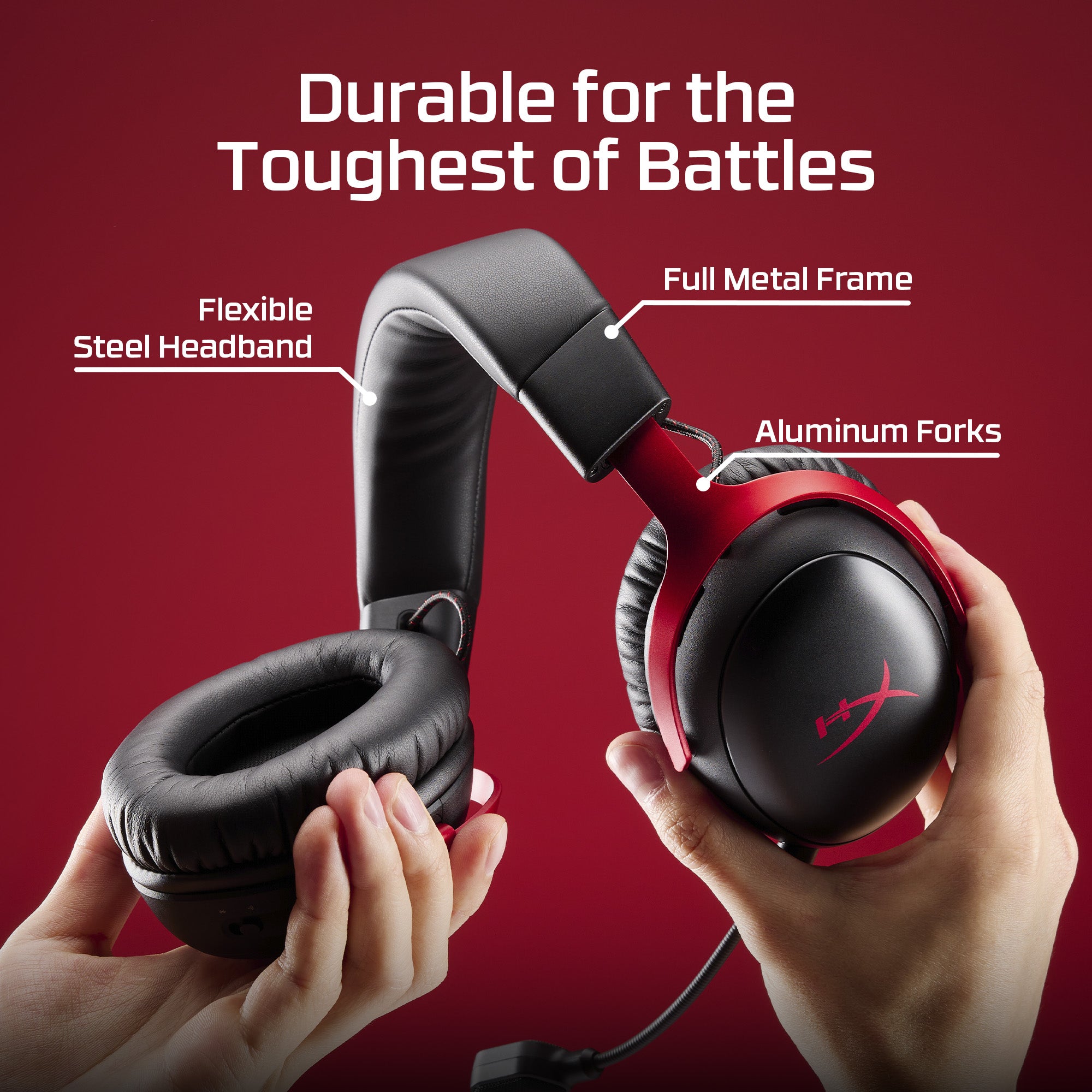 HyperX Cloud III S Wireless - Gaming Headset (Black) - 08