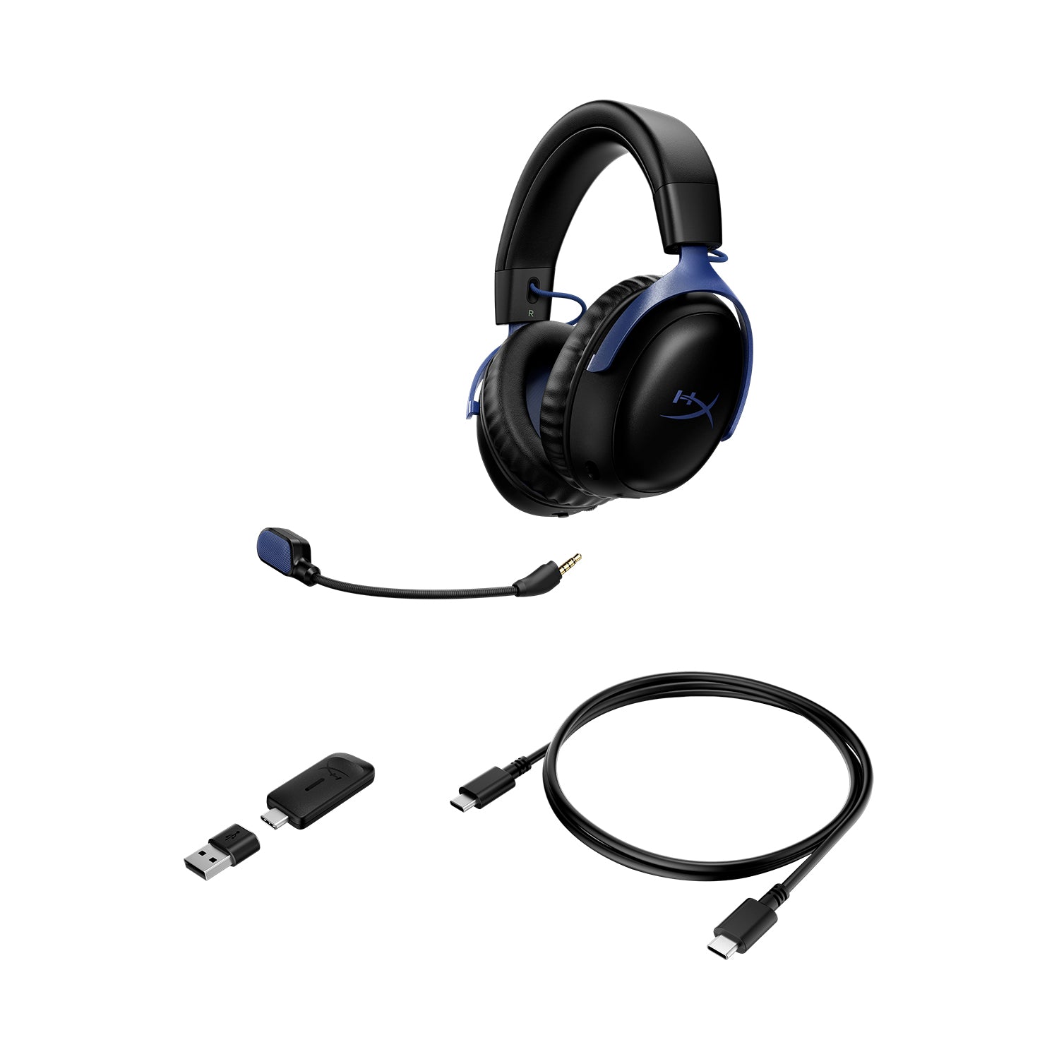 HyperX Cloud III S - Wireless Gaming Headset (Black/Blue) - 08