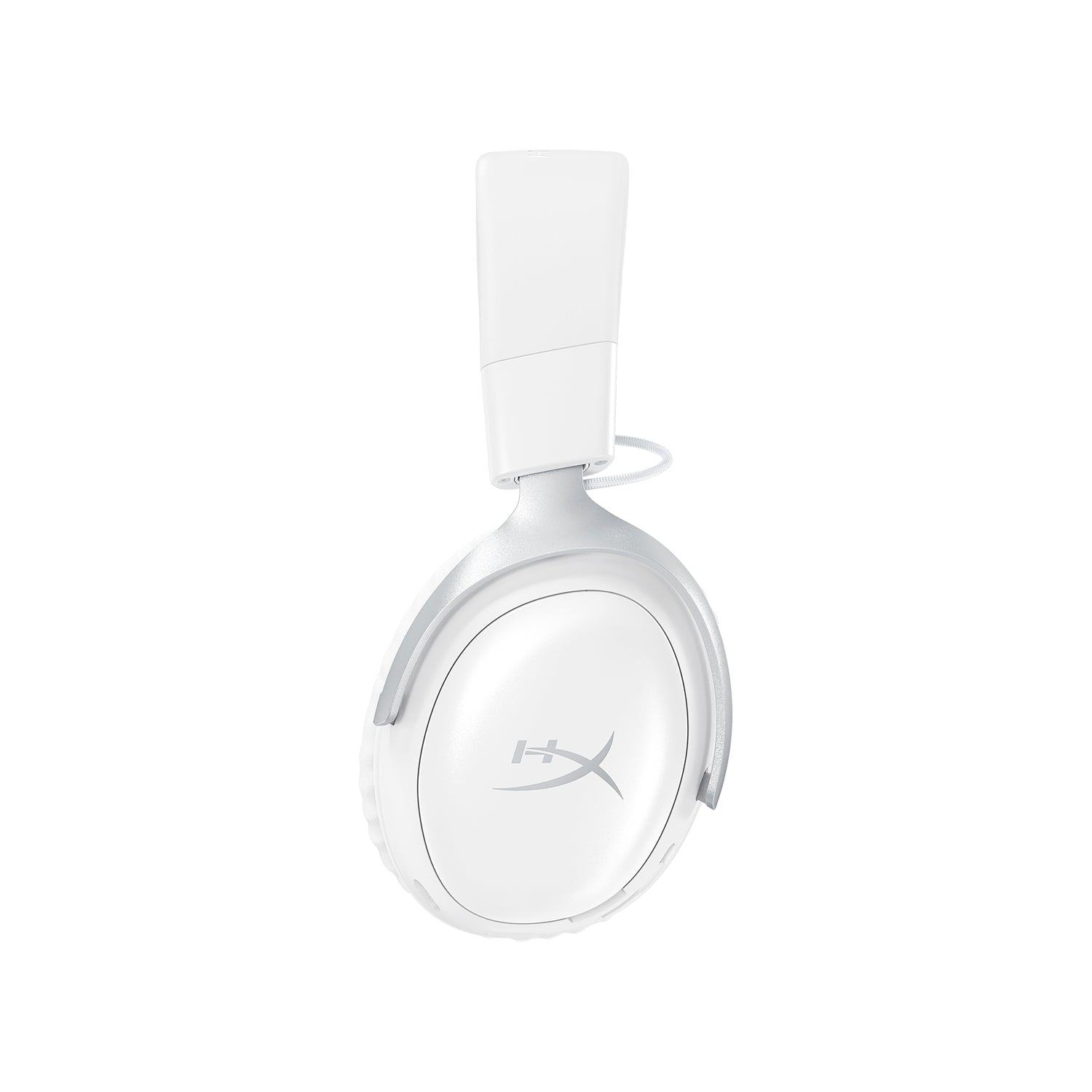 HyperX Cloud III S Wireless beyaz kulaklık, yandan görünüm