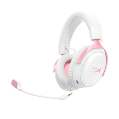 HyperX Cloud III S - Wireless Gaming Headset (White/Pink) - 04