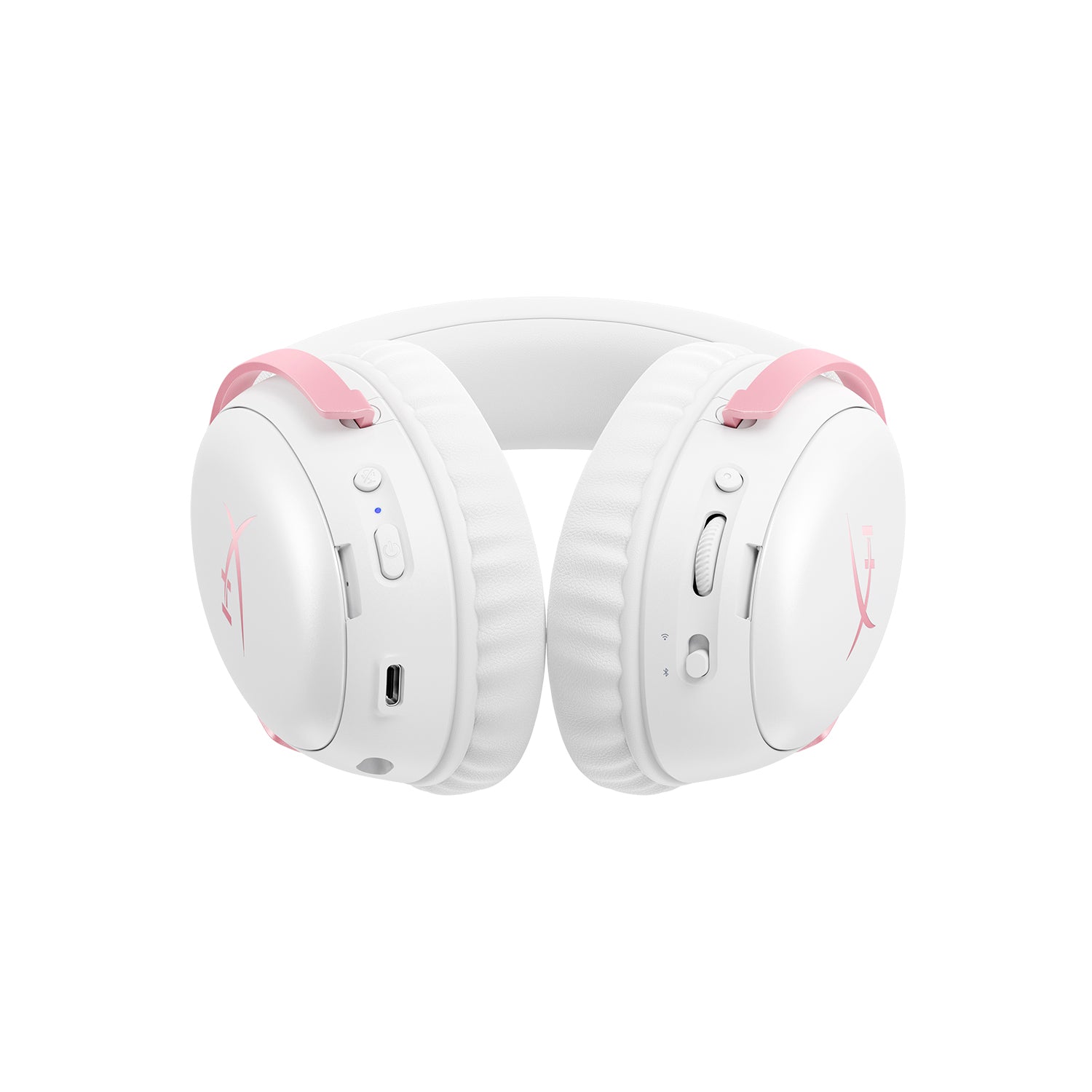 HyperX Cloud III S - Wireless Gaming Headset (White/Pink) - 06