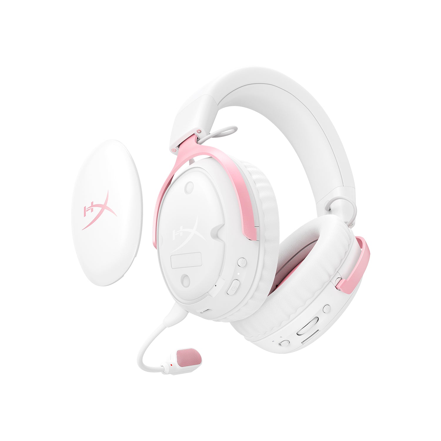 HyperX Cloud III S - Wireless Gaming Headset (White/Pink) - 07