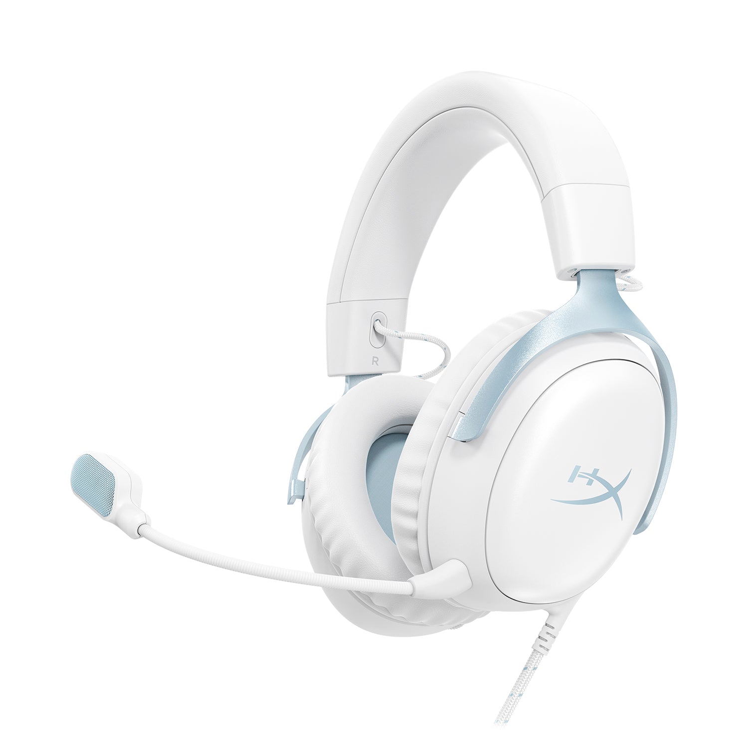 HyperX Cloud III - Gaming Headset (White/Blue) - 01