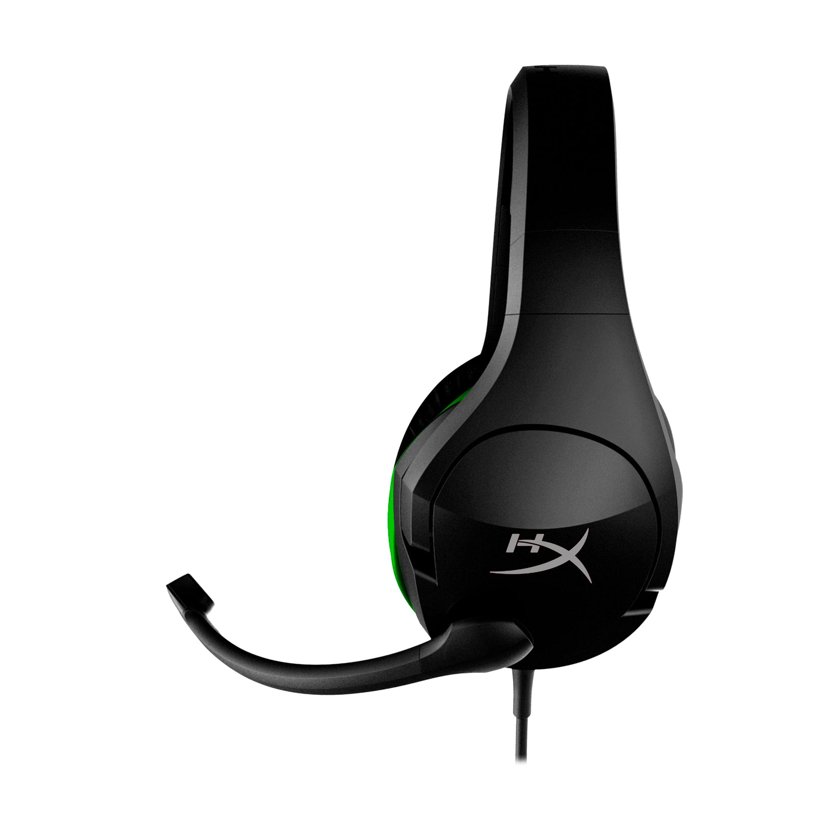 HyperX CloudX Stinger Gaming Headset showing the left hand side featuring HyperX Signature comfort and durability