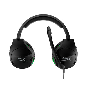HyperX CloudX Stinger Gaming Headset showing the front side view, featuring lightweight and 90° rotating ear cups