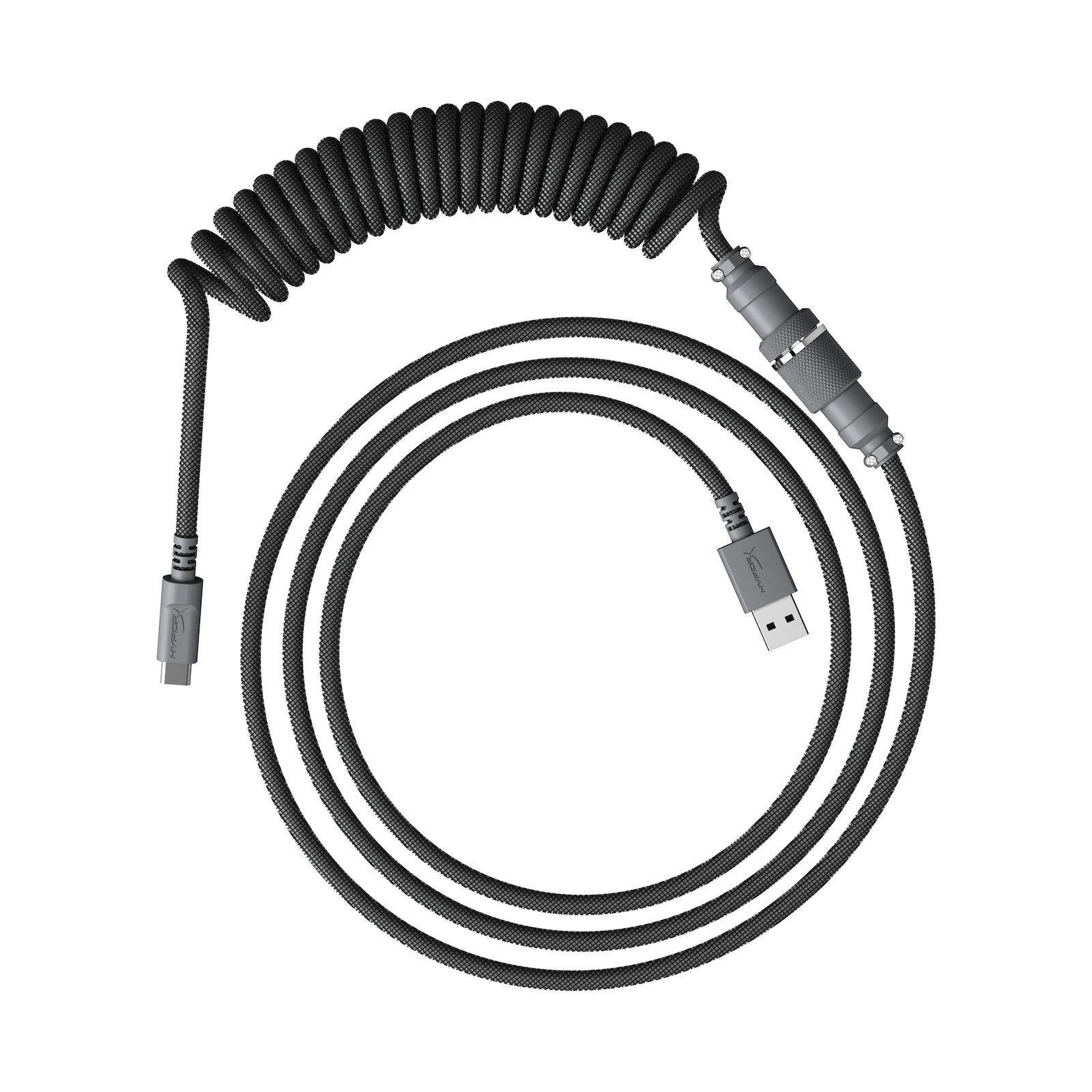 HyperX USB-C Coiled Cable Gray - 01