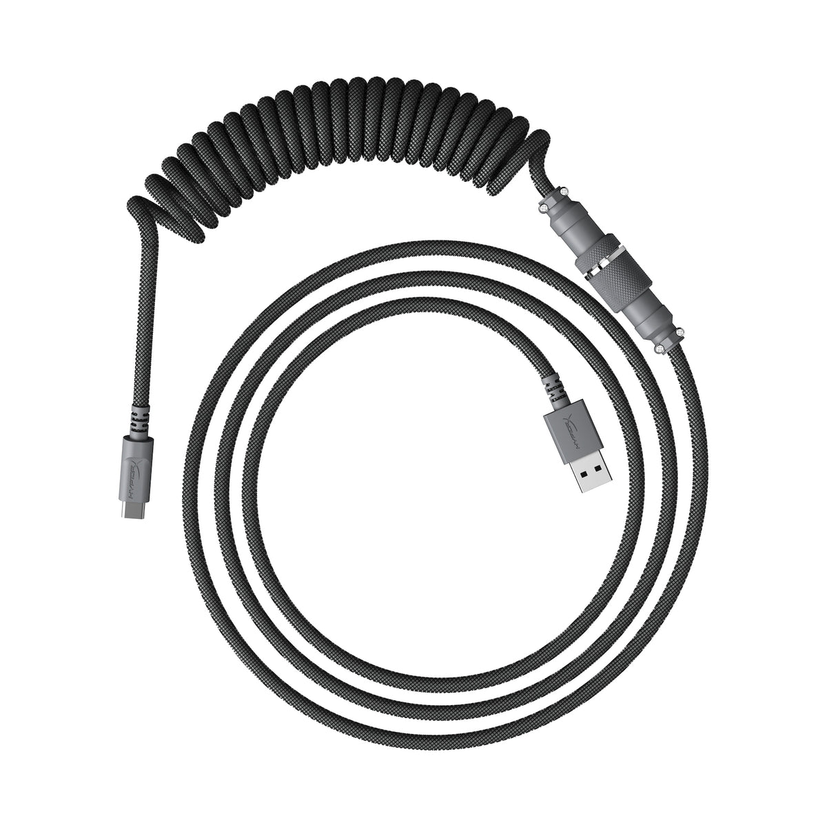HyperX USB-C Coiled Cable Gray - 01