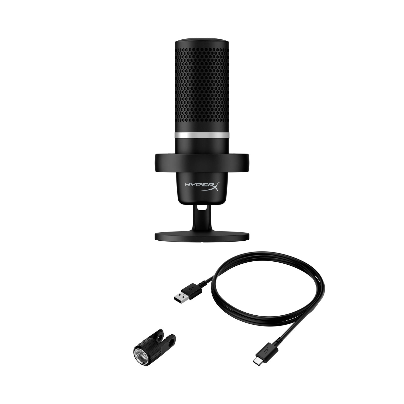  Bundle of HyperX DuoCast – RGB USB Condenser Microphone for PC,  PS5, PS4, Mac, Low-Profile Shock Mount, Cardioid, Omnidirectional, Pop  Filter, Gain Control + HyperX Shield Microphone Pop Filter : Everything