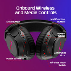 HyperX CloudX Flight 2 - Wireless Gaming Headset (Black) - Xbox - 09