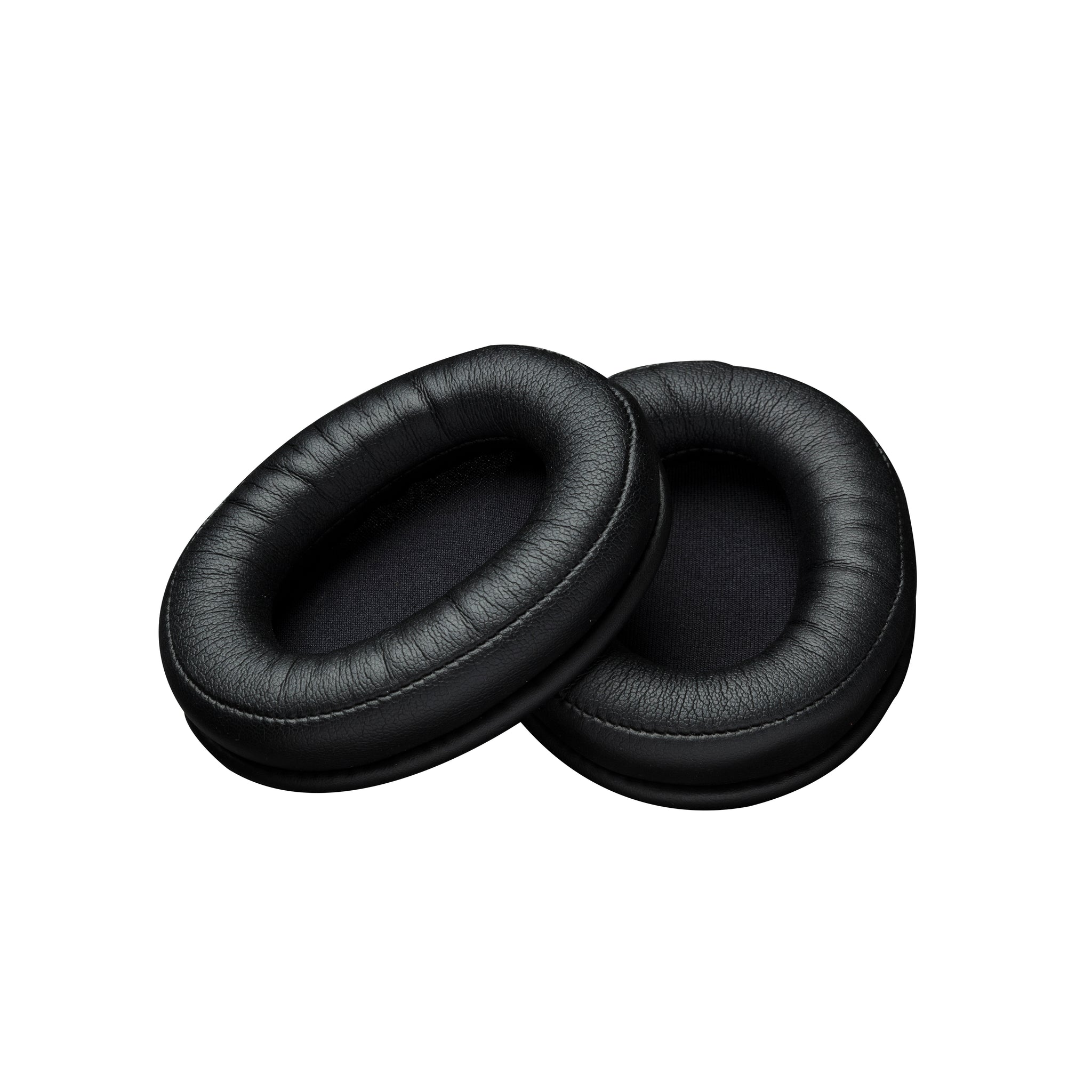 Front view of the spare leatherette ear cushions of the HyperX Cloud Alpha Gaming Headset