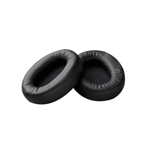 Front view of the spare leatherette ear cushions of the HyperX Cloud Flight S Gaming Headset