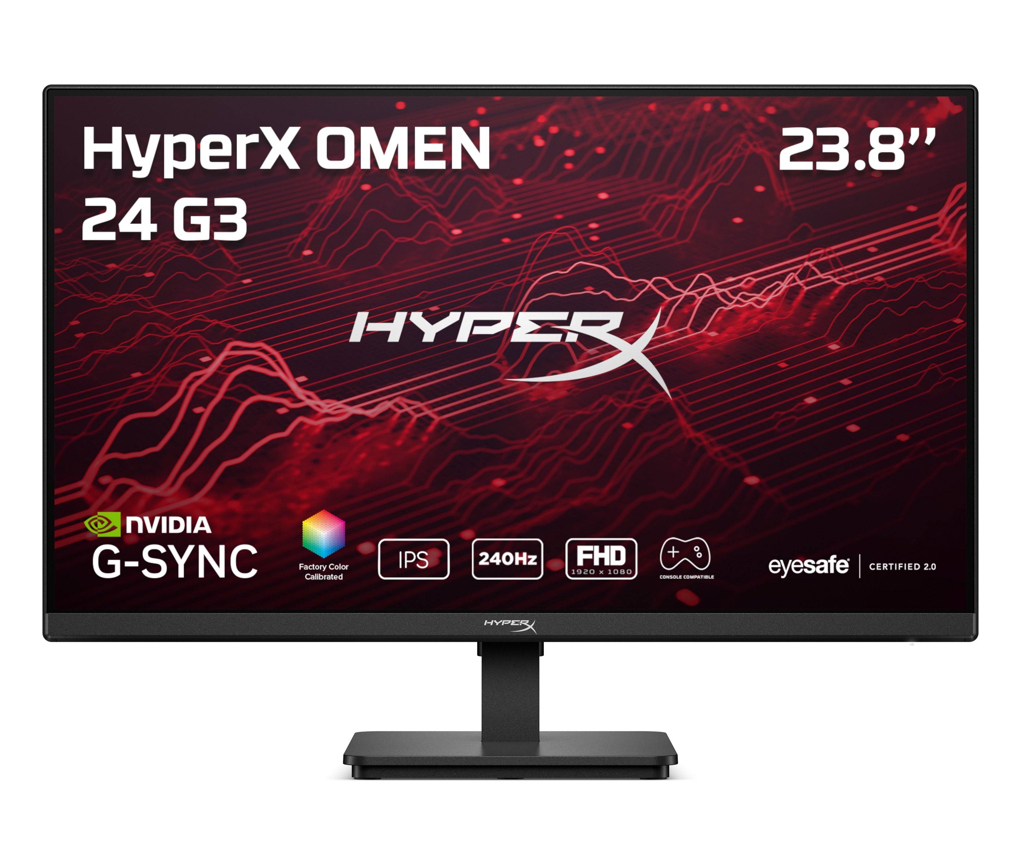 HyperX OMEN 23.8 inch FHD 240Hz Gaming Monitor - OMEN 24 G3 - 01