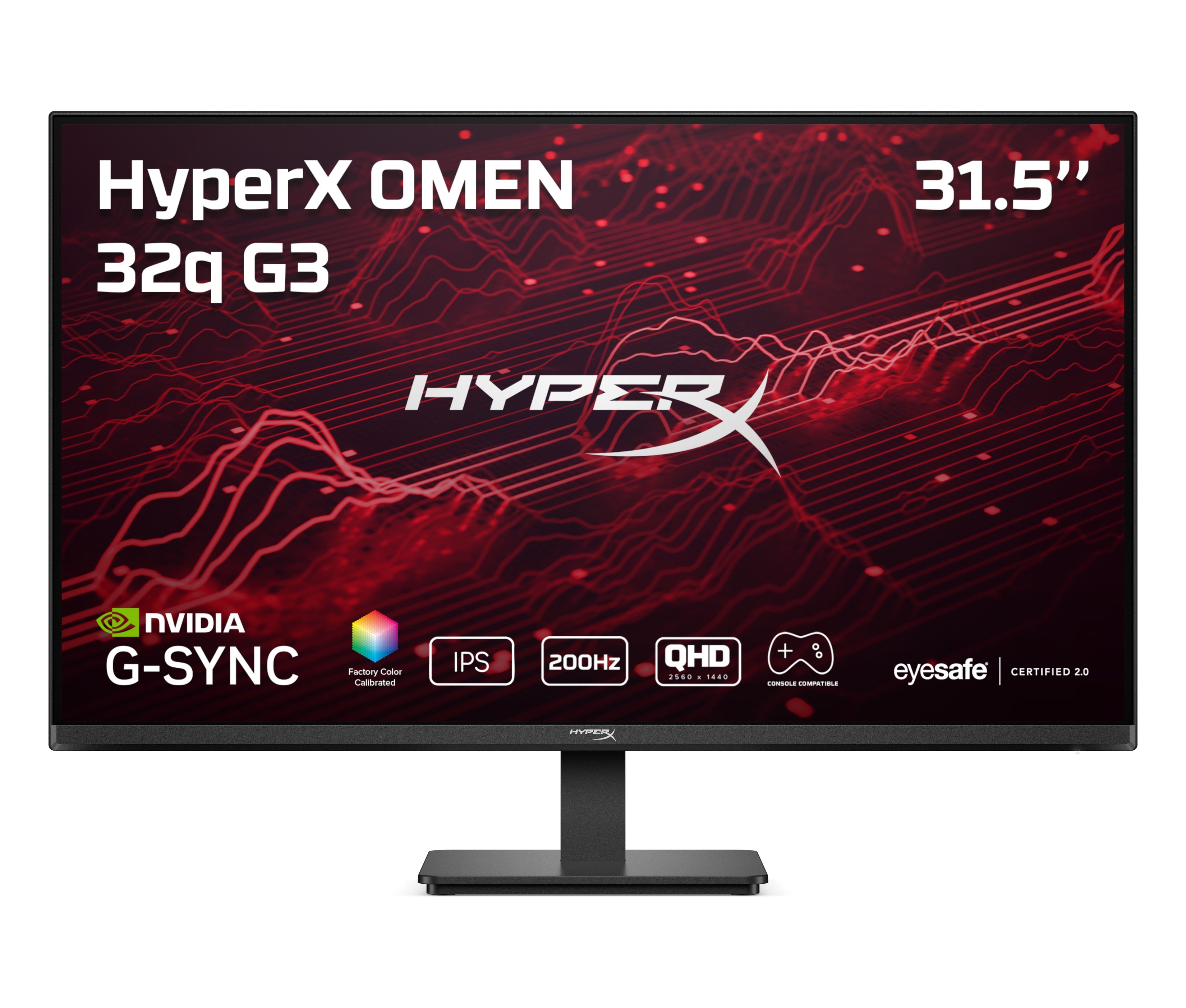 HyperX OMEN 31.5 inch QHD 200Hz Gaming Monitor - OMEN 32q  G3 - 01