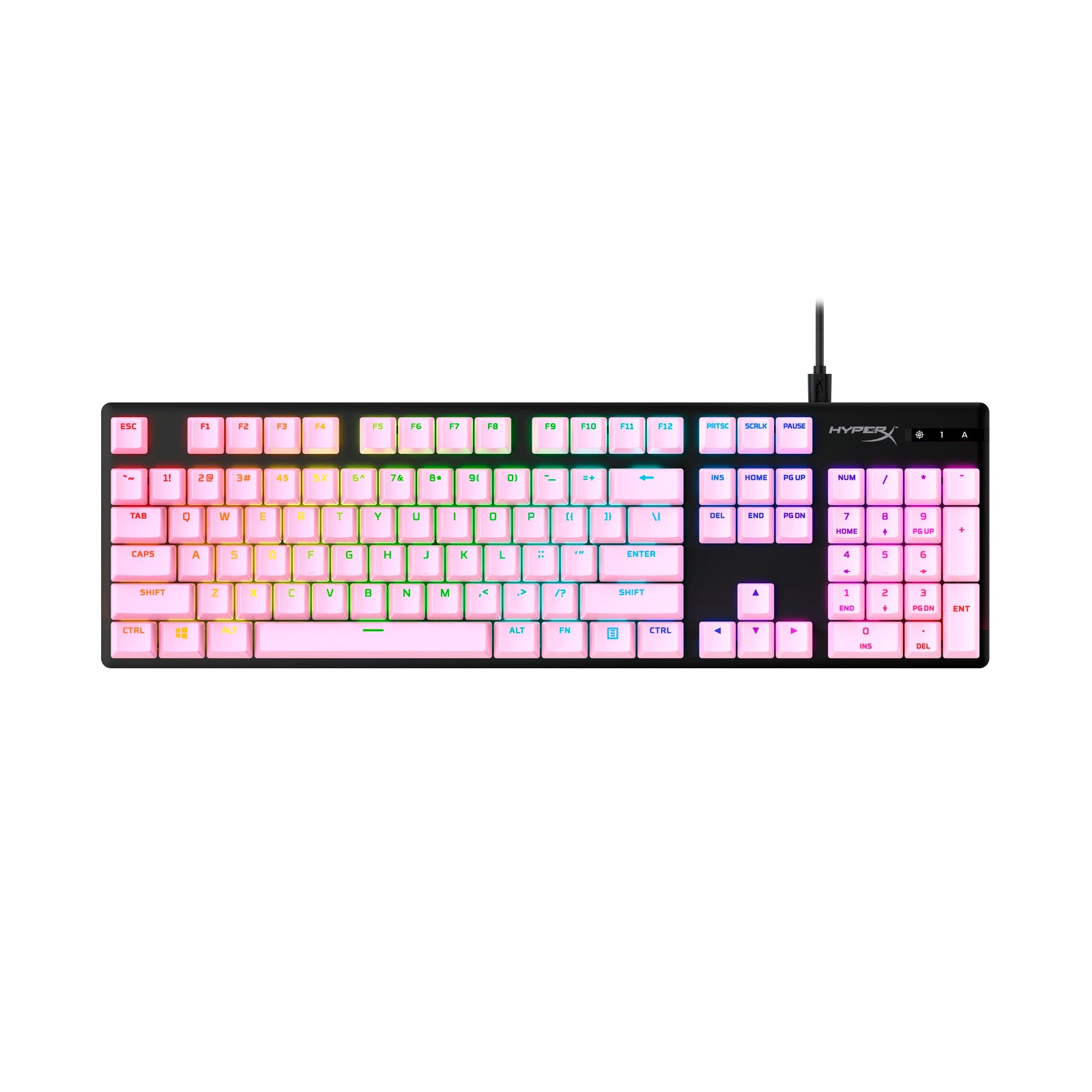 HyperX Full key Set Keycaps - PBT (White) - 02