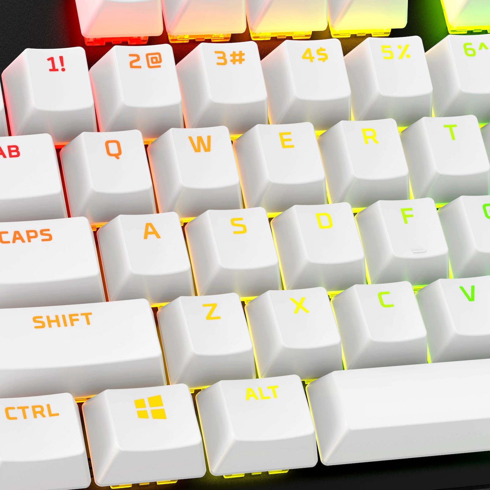 HyperX Full key Set Keycaps - PBT (White) - 05