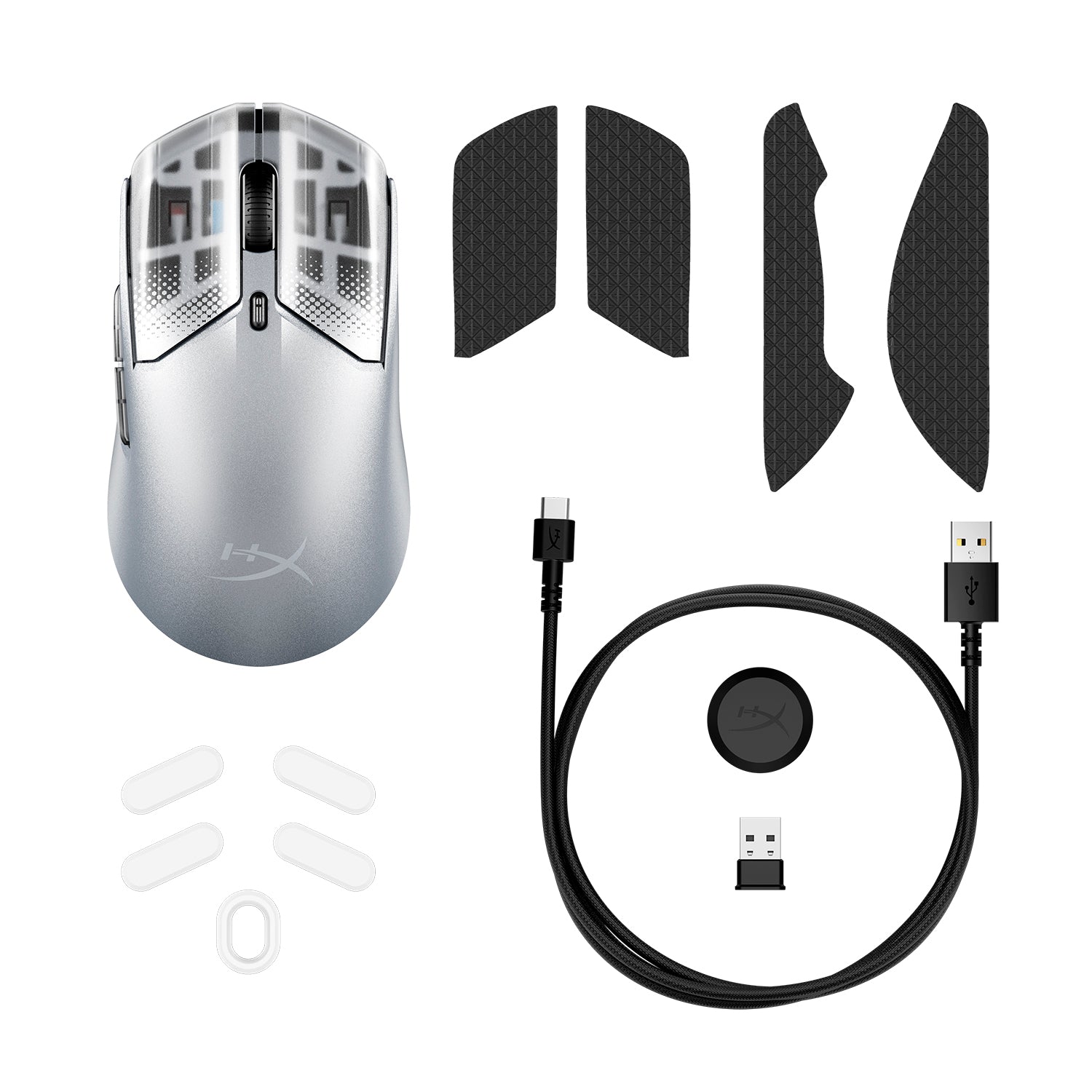 HyperX Pulsefire Haste 2 S Wireless シルバー Pulsefire Haste 2 S - Wireless Gaming Mouse