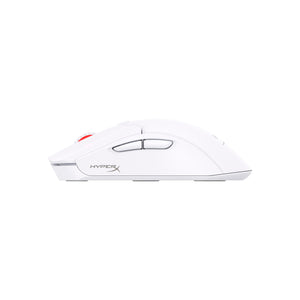 HyperX Pulsefire Haste 2 Wireless White Gaming Mouse Side View With Buttons