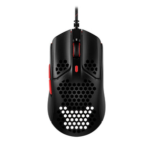 HyperX Pulsefire Haste Black-Red Gaming Mouse, showing top down view