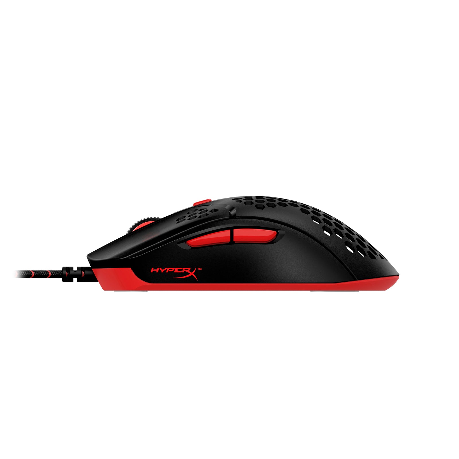 HyperX Pulsefire Haste Black-Red Gaming Mouse Side View