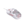 HyperX Pulsefire Haste White-Pink Gaming Mouse Front Angled View
