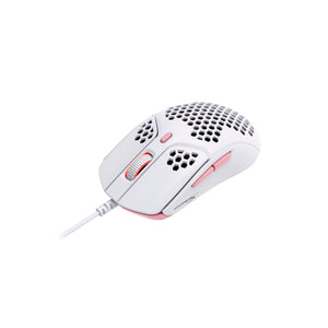 HyperX Pulsefire Haste White-Pink Gaming Mouse Side Angled View