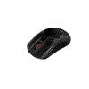 Front left facing view of HyperX Pulsefire Haste wireless gaming mouse displaying programmable buttons