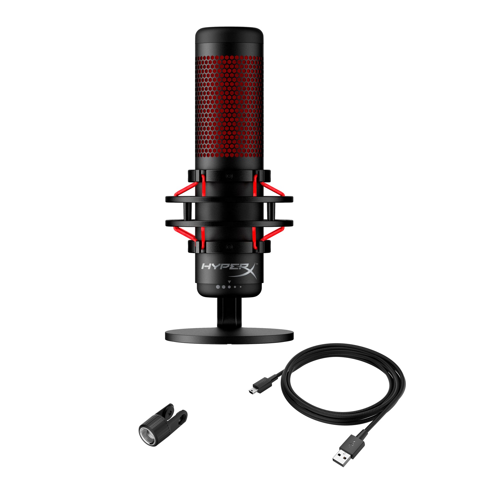 HyperX QuadCast USB コンデンサー ゲーミング マイクロフォン