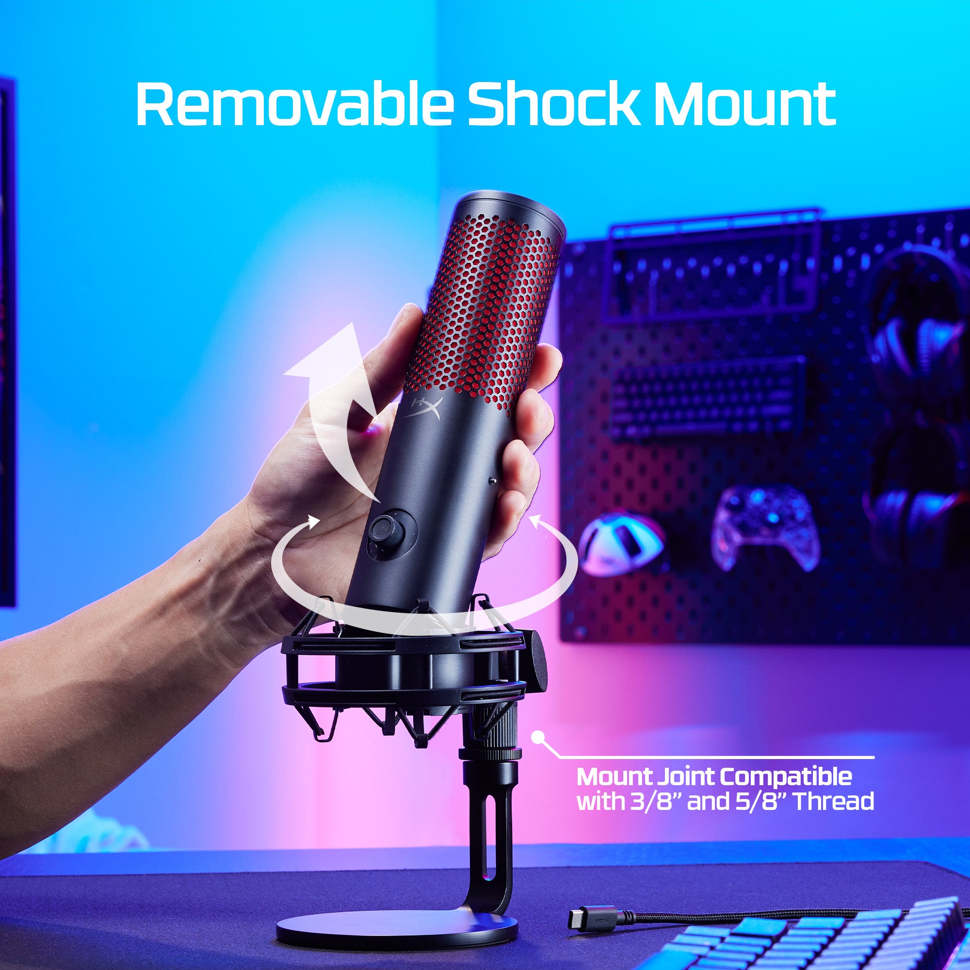 QuadCast 2 USB Gaming Microphone Quadcast 2 usb gaming microphone