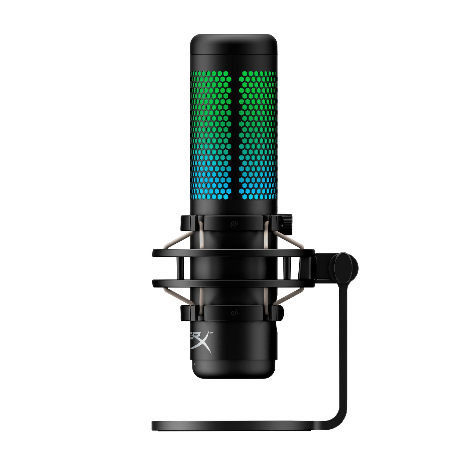HyperX QuadCast S - USB Microphone (Black-Grey) - RGB Lighting - 07