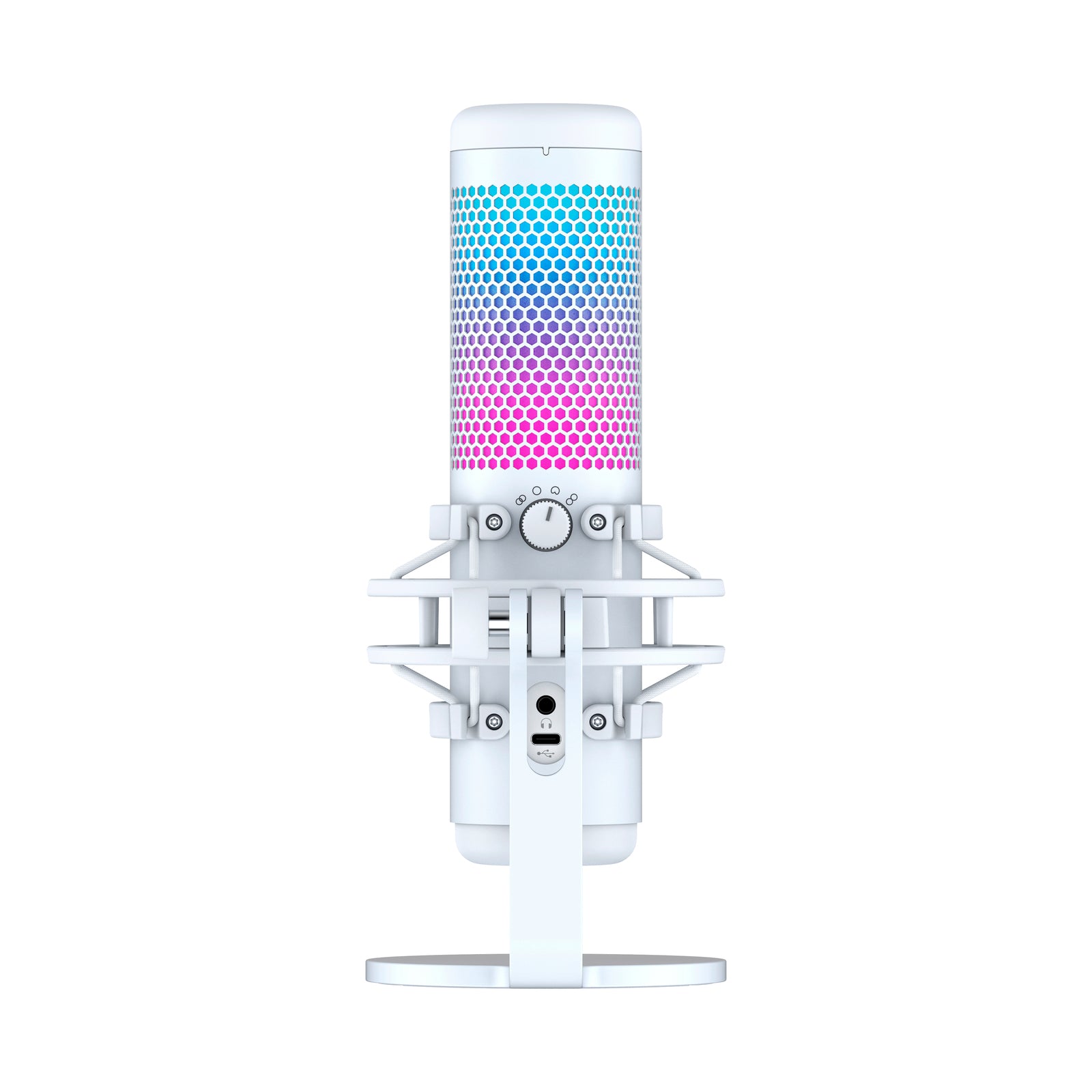 HyperX QuadCast S White RGB USB Condenser Microphone