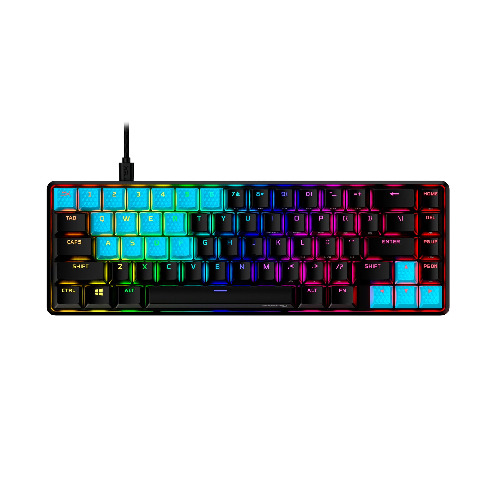 HyperX Rubber Keycaps - Gaming Accessory Kit - Blue (US Layout) - 02