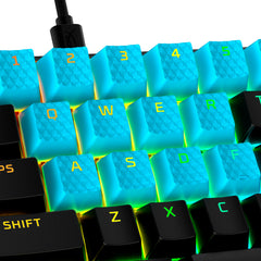 HyperX Rubber Keycaps - Gaming Accessory Kit - Blue (US Layout) - 05