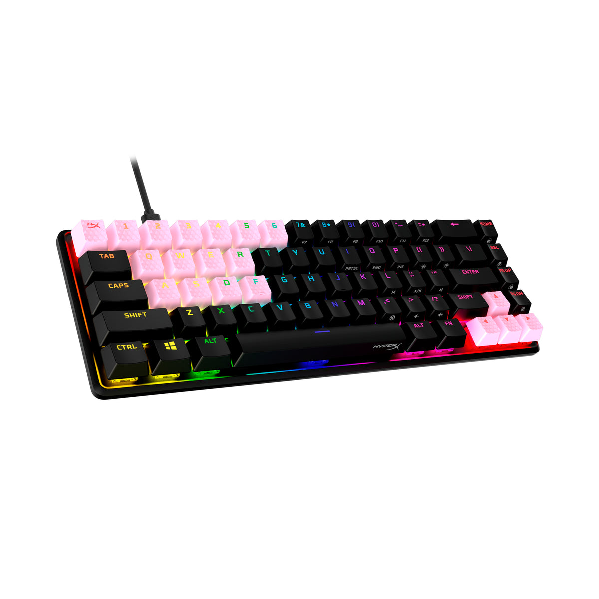 HyperX Rubber Keycaps - Gaming Accessory Kit - Red (US Layout) - 01