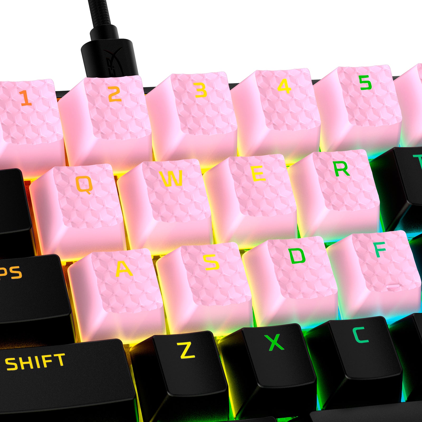 Rubber Keycaps – Full set with Texturized Rubber Grip | HyperX