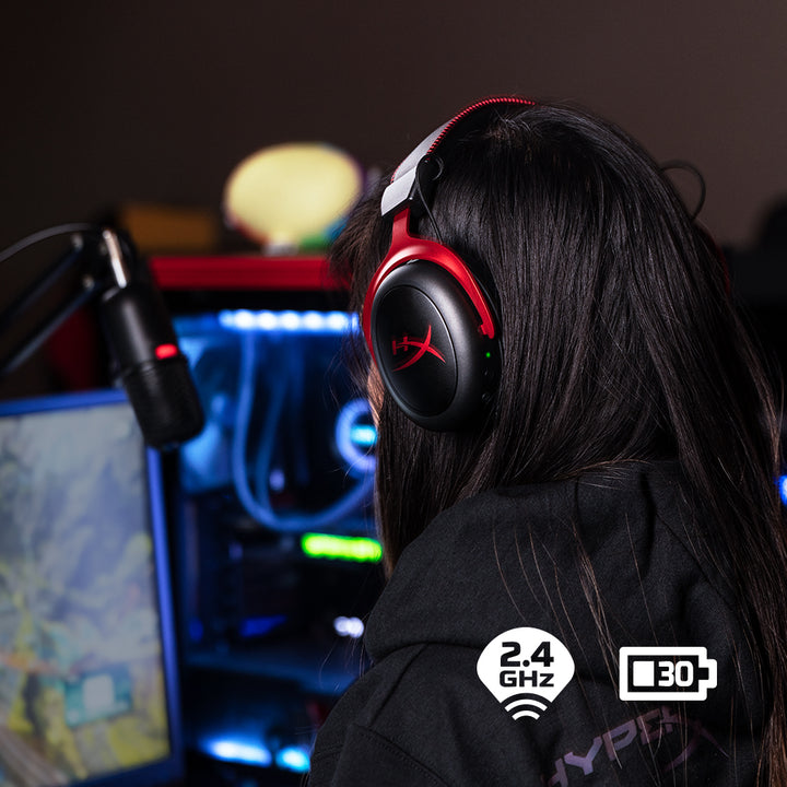 HyperX Cloud 2 Wireless Gaming Headset With HiFi DTS-X Sound Microphone Gaming Headphone For PC PS4 PS5 OPEN BOX 12 kf 1 hyperx cloud ii