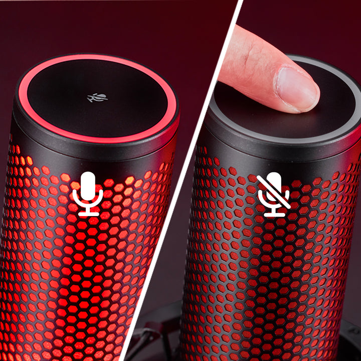 HyperX QuadCast 2 USB Microphone OPEN BOX Hi-Res Studio-Quality Recording for Gaming, Streaming and Podcasting 3 kf 2 hyperx quadcast 2 usb