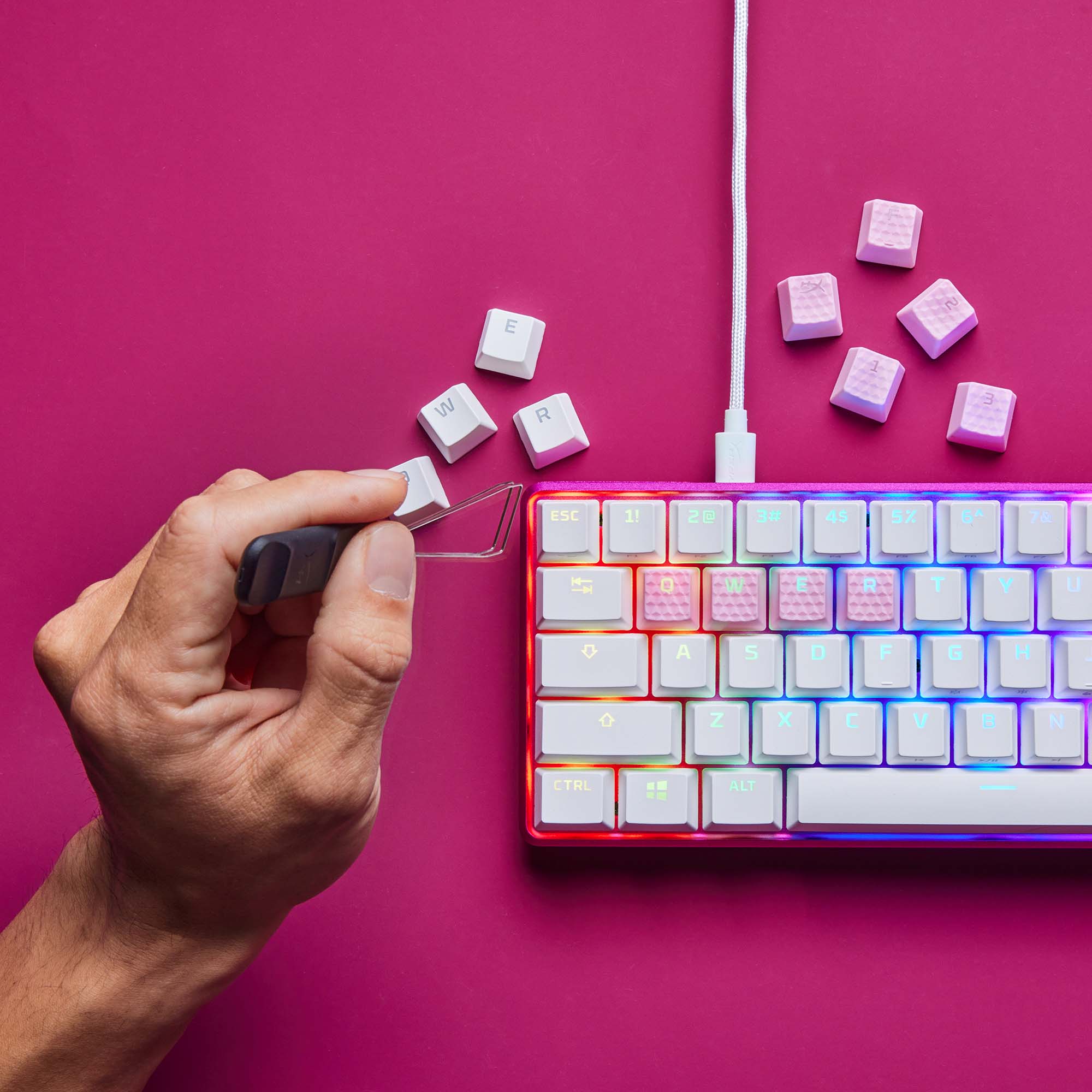 HyperX keycap removal tool included