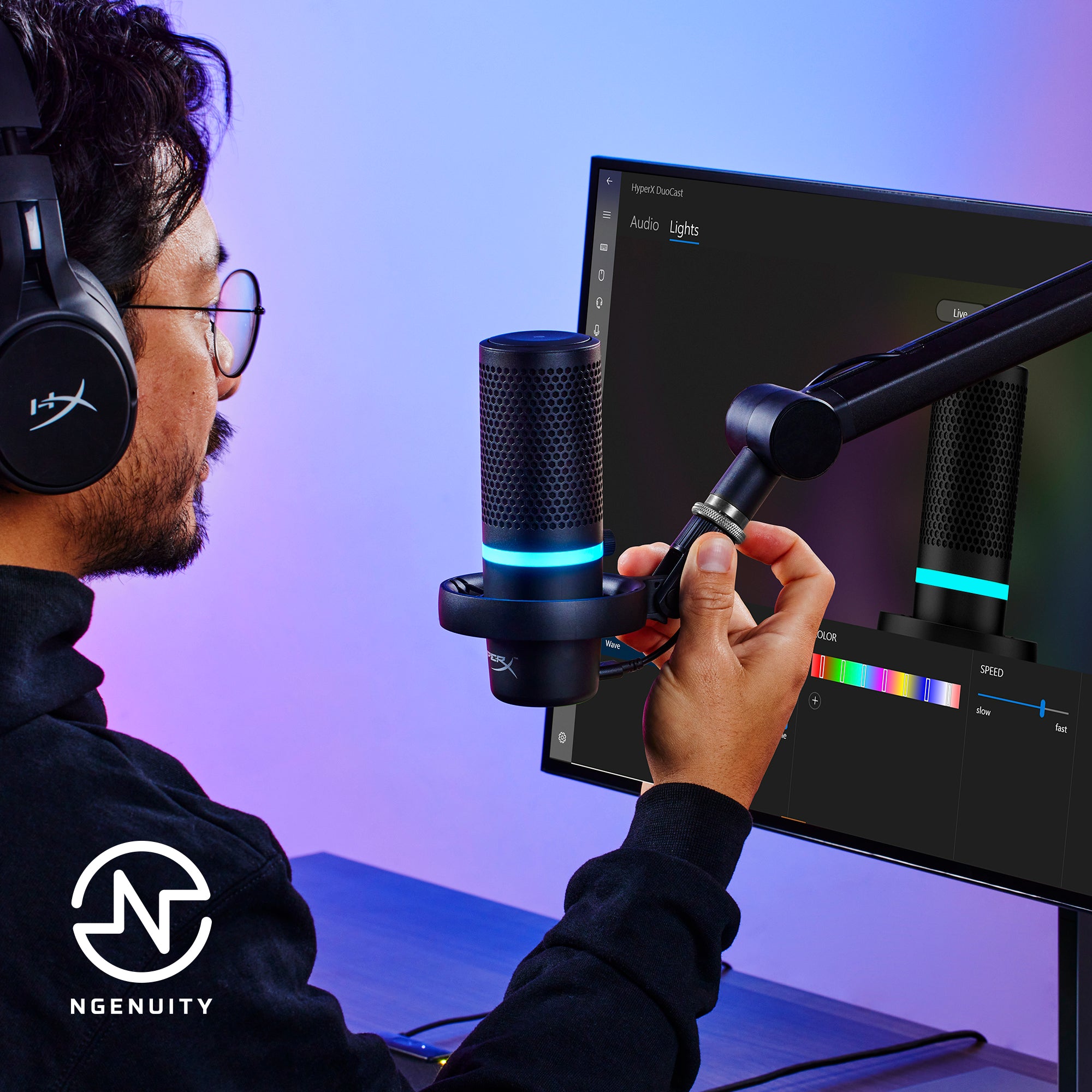 Customizable via HyperX NGENUITY Software